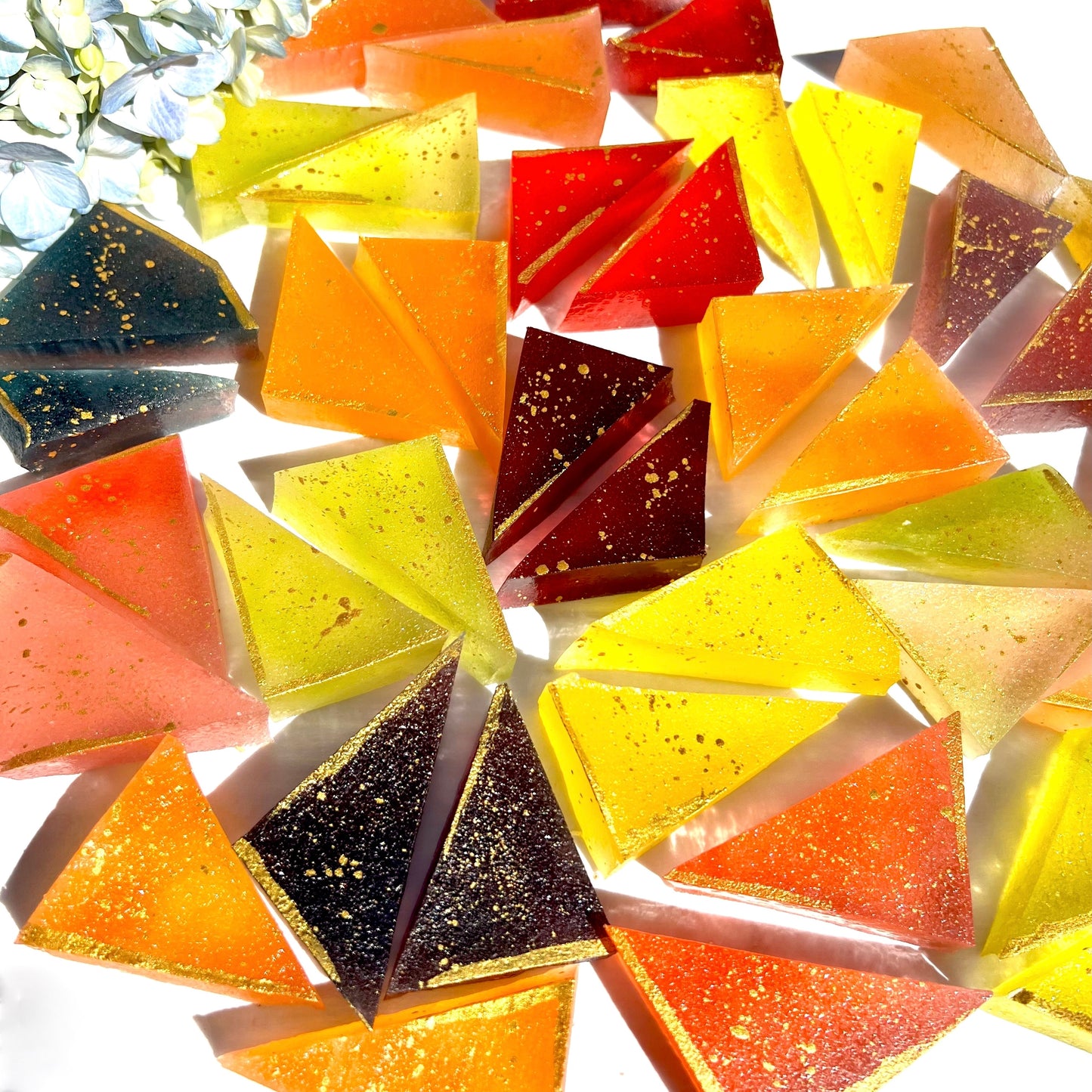 Crystal Candy Triangles