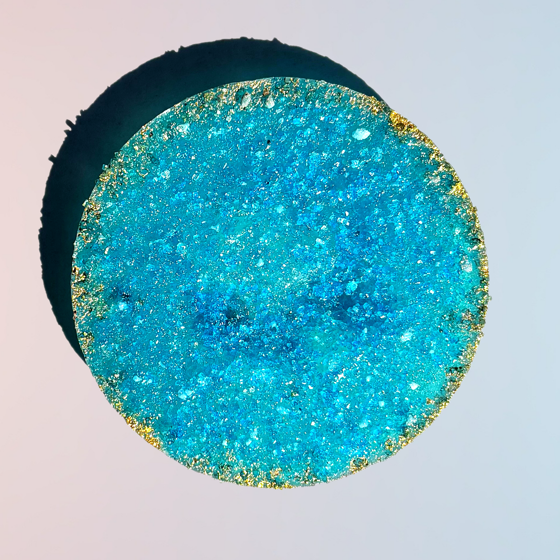Blue Lemon Drop Sour Geode