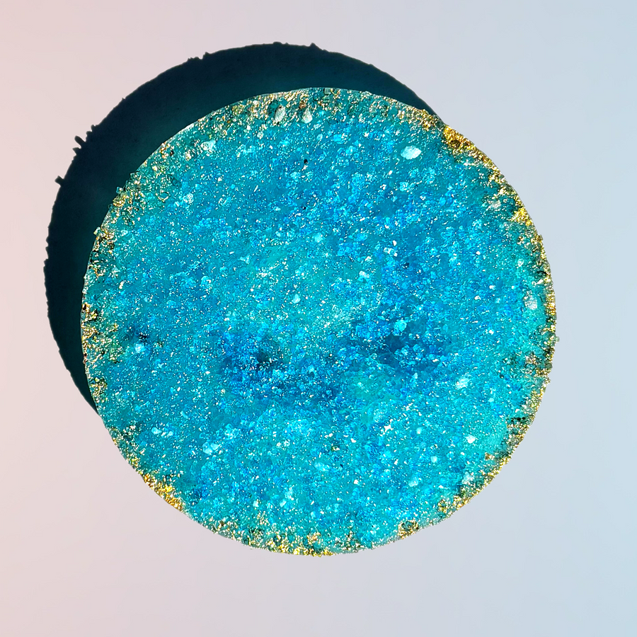 Blue Lemon Drop Sour Geode