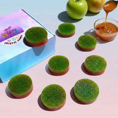 Caramel Apple Crystal Candy - 8 Mini Pieces with Caramel Sauce