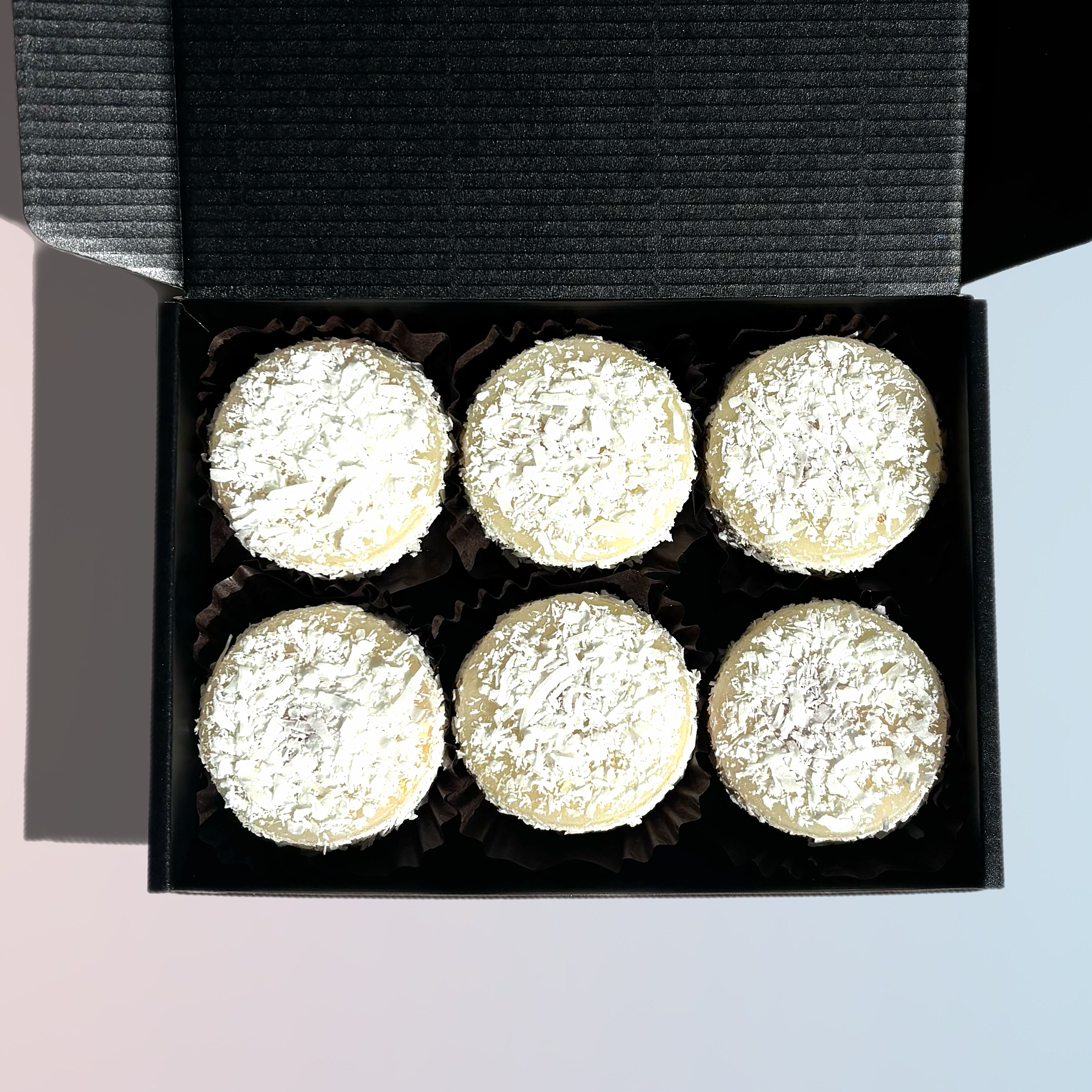 Coconut Cherry Crystal Candy Cabanas | 6-Piece Box
