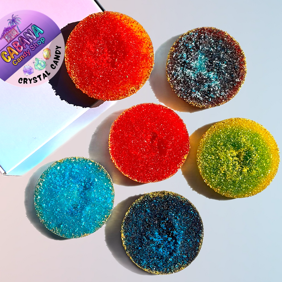 Sour Geode Crystal Candy | 6-Piece Variety Box