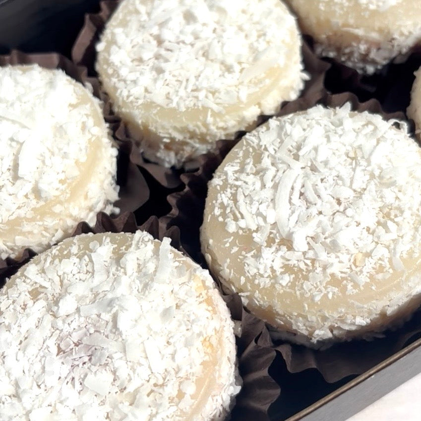 Coconut Cherry Crystal Candy Cabanas | 6-Piece Box