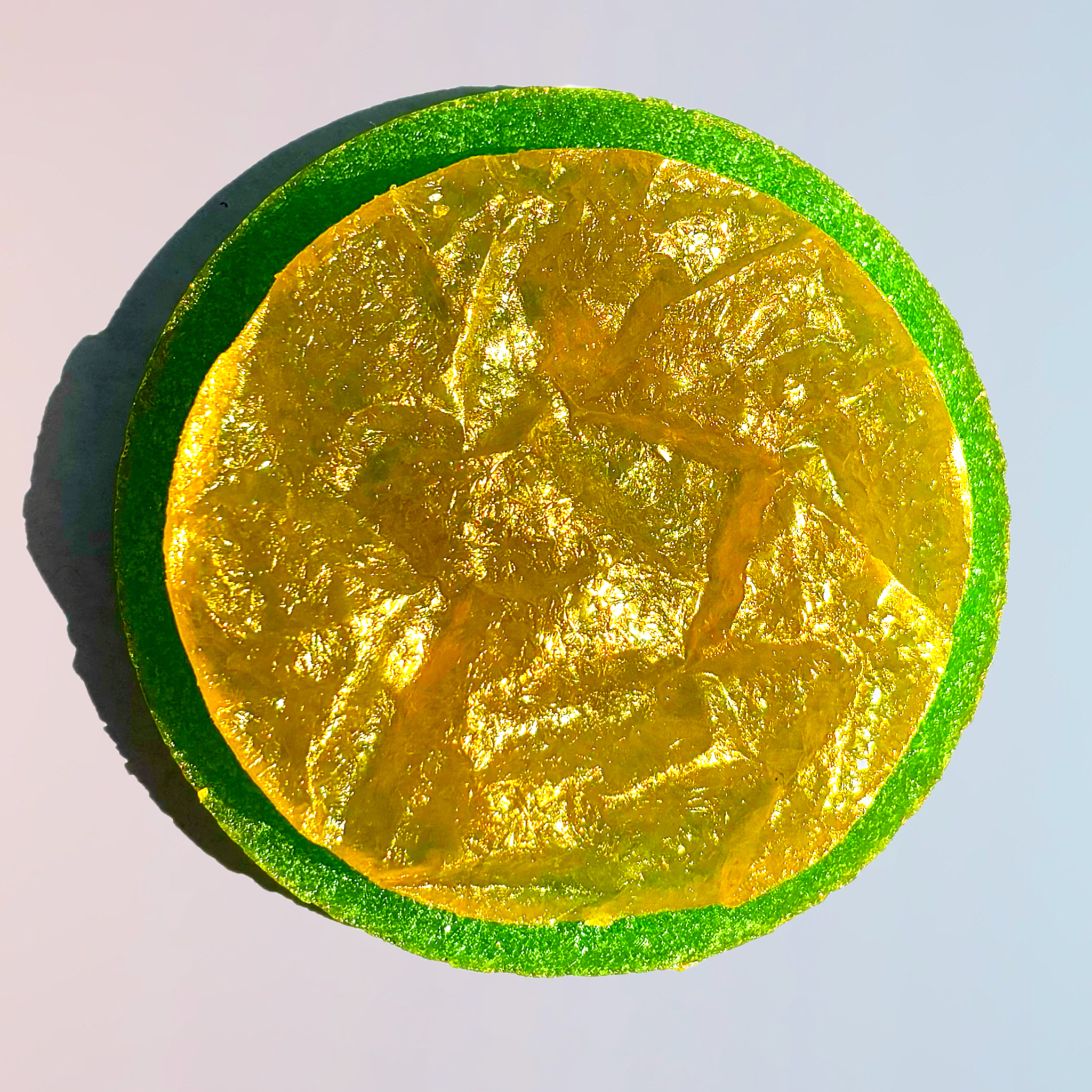 Orange Lime Geode