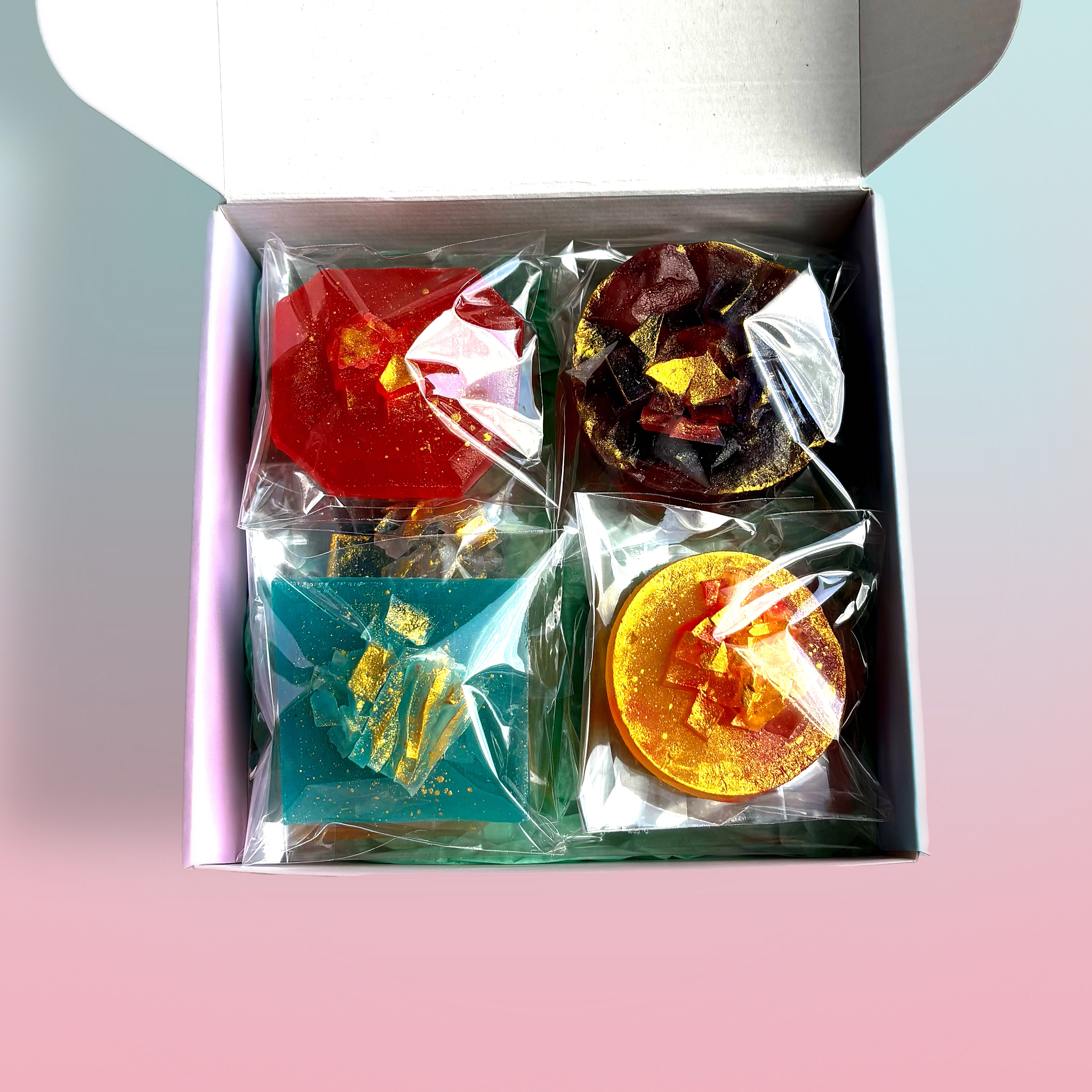Crystal Candy and Fluff Dip Combo Set | 8-Piece Candy Box