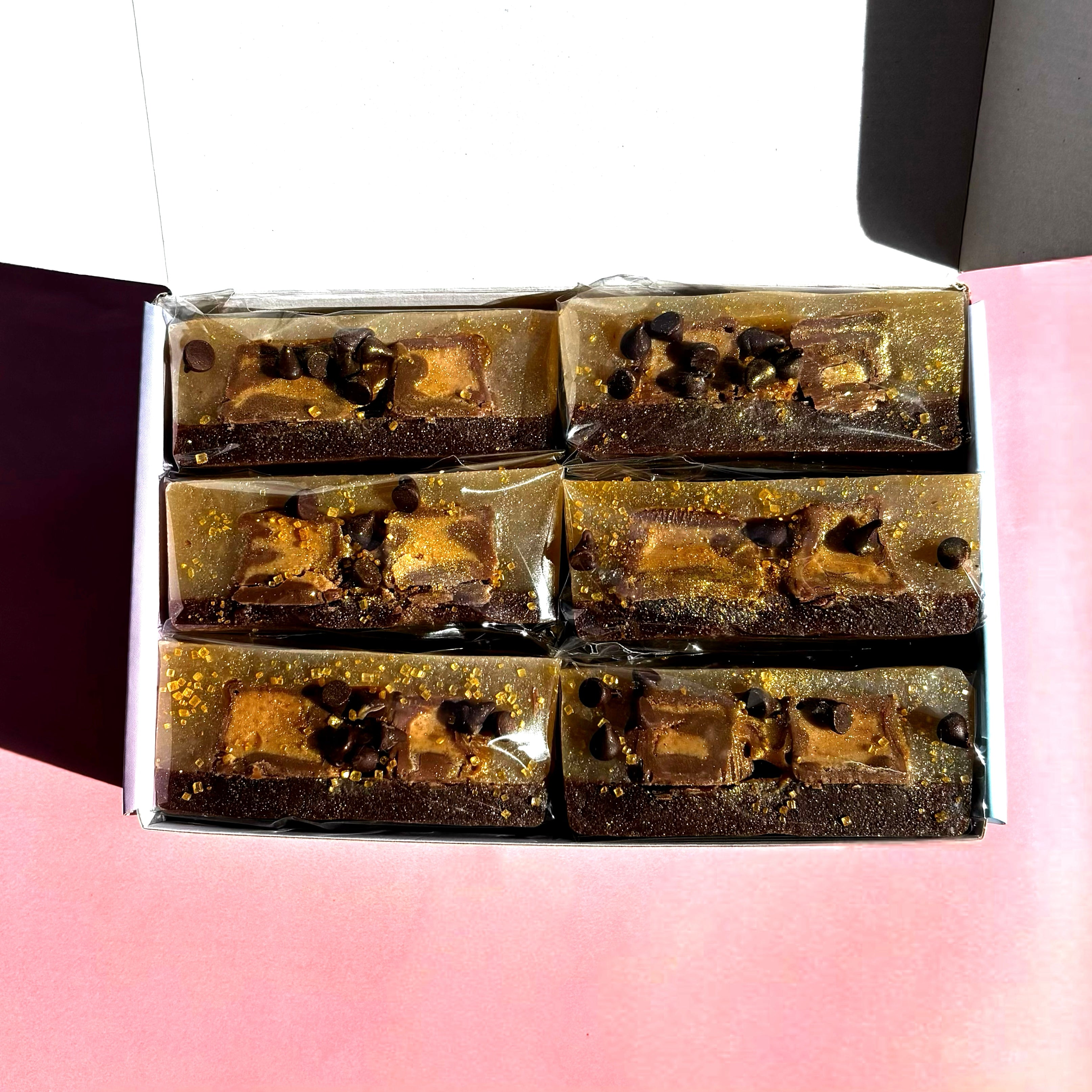 Caramel Choco Pods Crystal Candy with Peanut Butter Cups | 6 Pieces