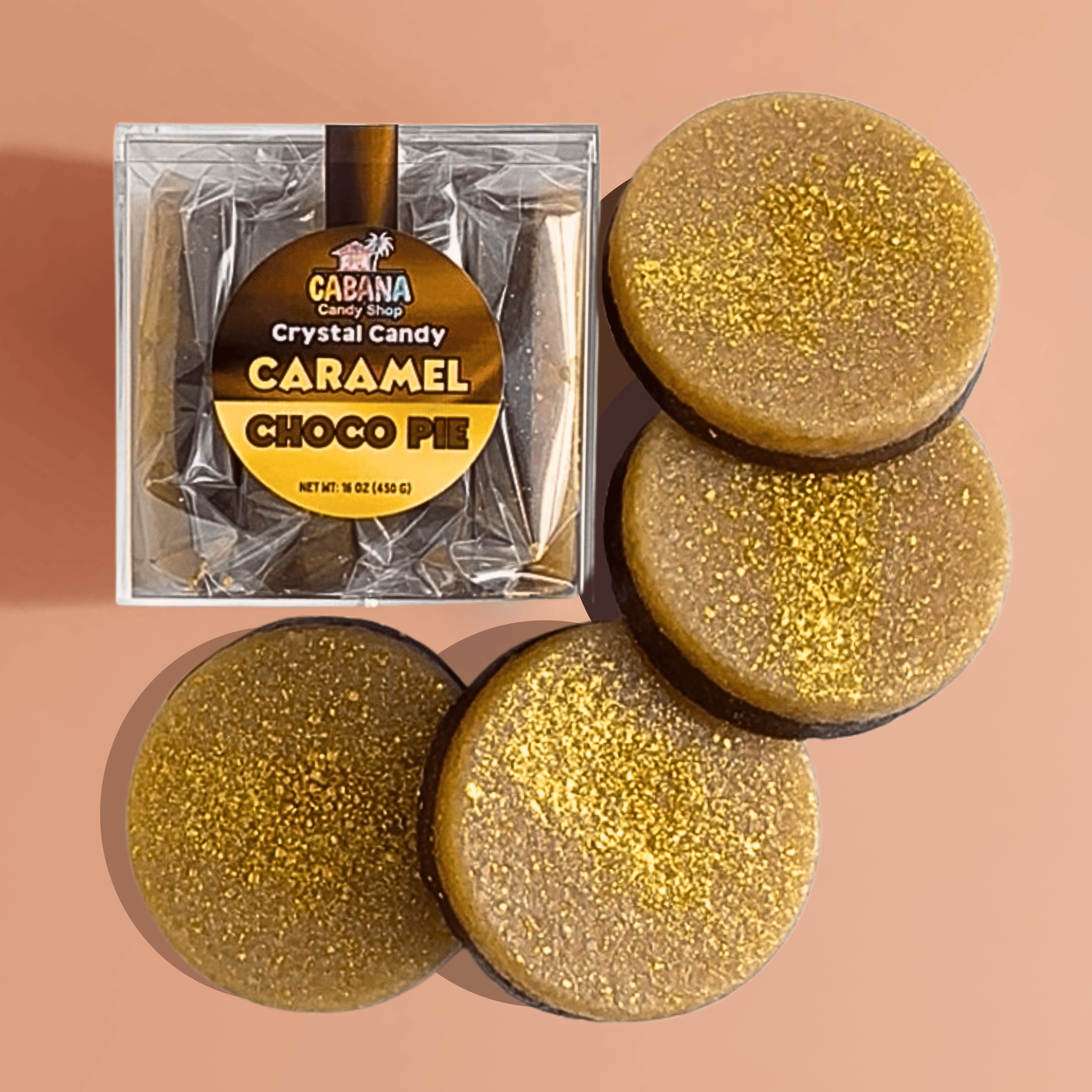 Caramel Choco Pie Crystal Candy | 4 Pieces