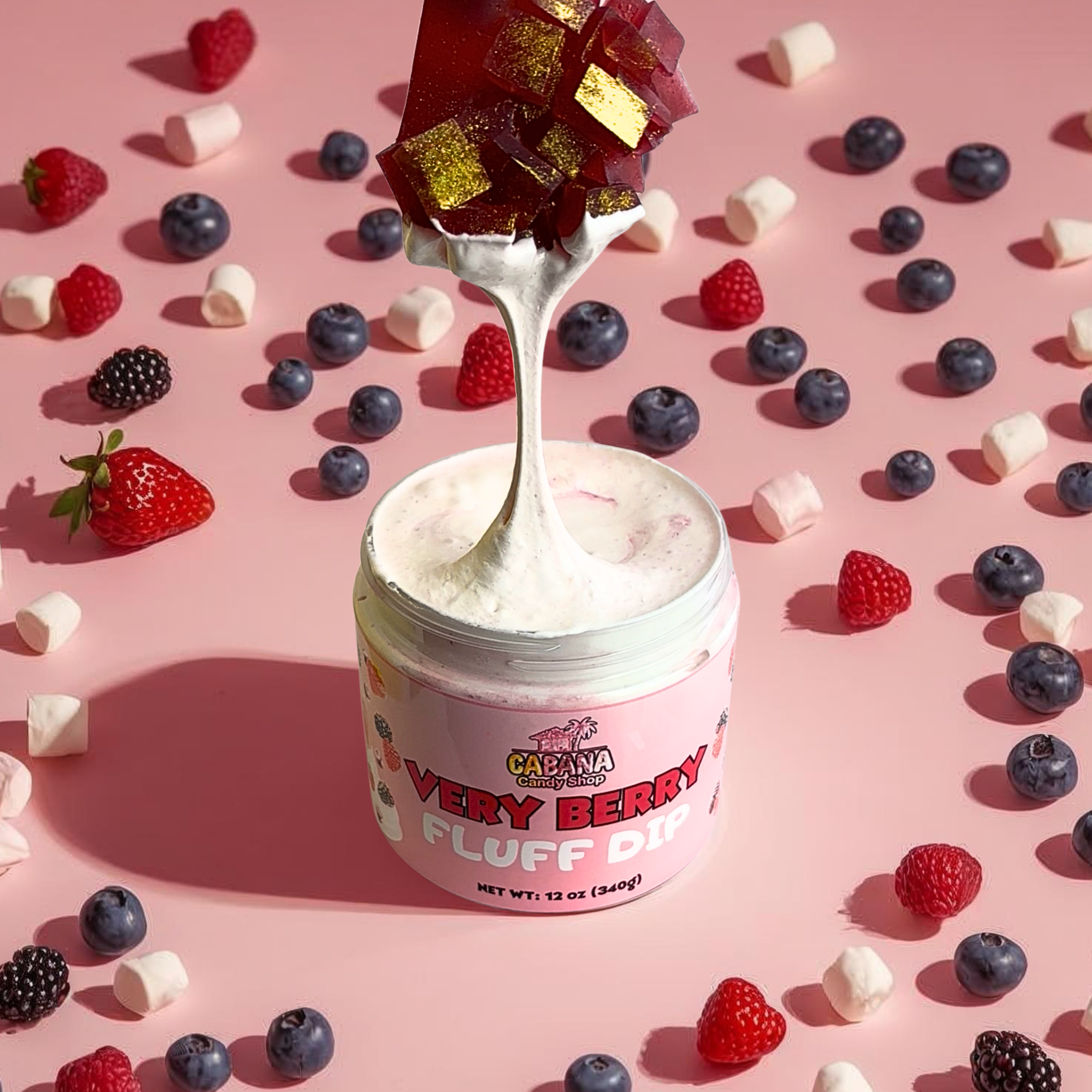 Crystal Candy and Fluff Dip Combo Set | 8-Piece Candy Box