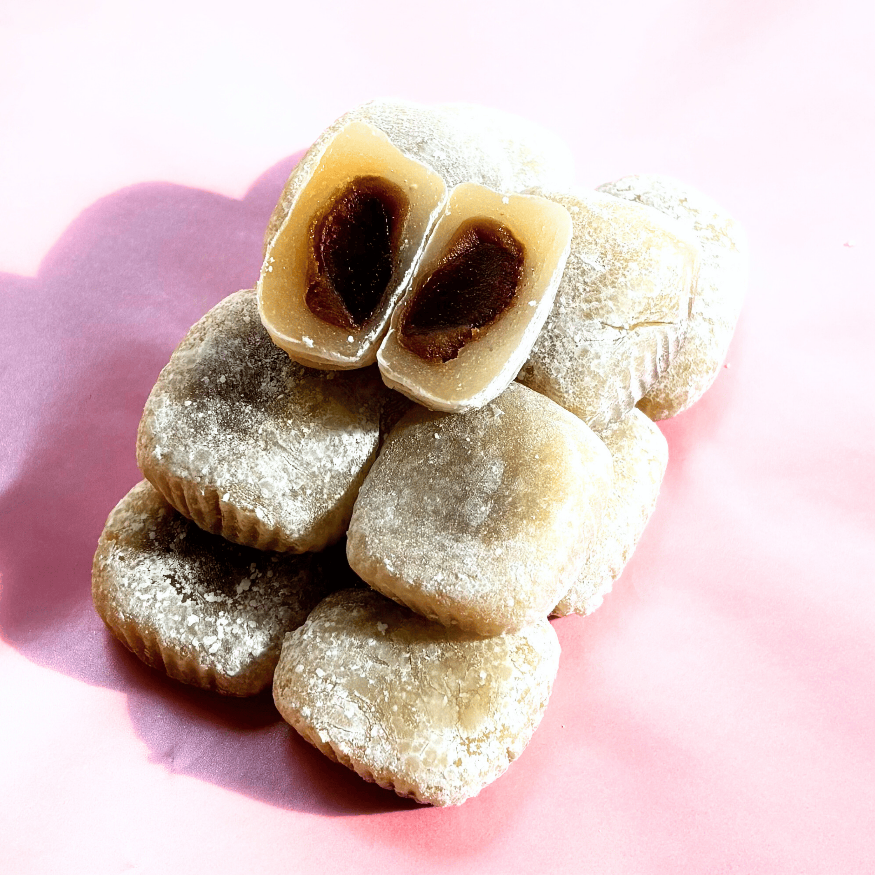 Milk Tea Mochi with Boba Center | 12 Pieces